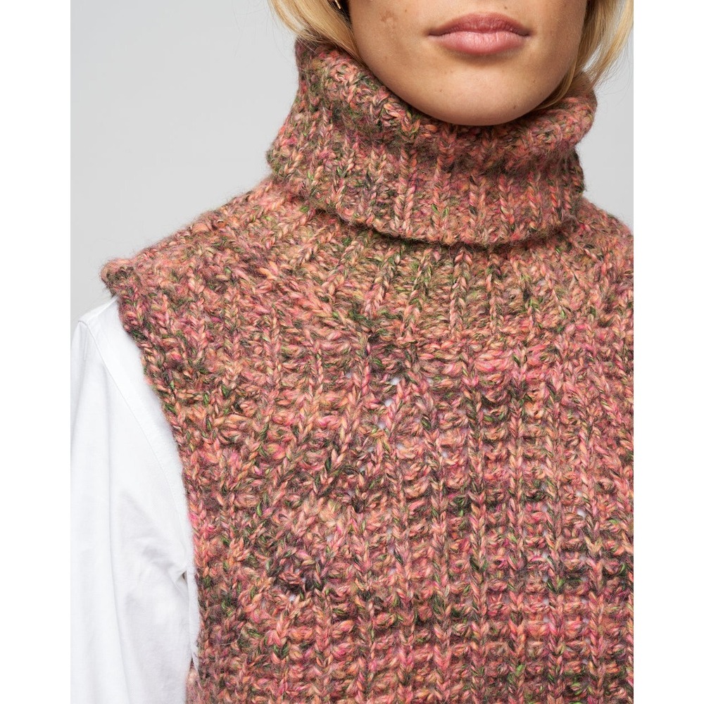 Isabel Marant Meggy Turtleneck Sweater Vest Multicolor Sz 6 Medium 38 - Picture 5 of 16